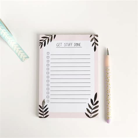 Get Stuff Done Notepad | The Red Door Gallery