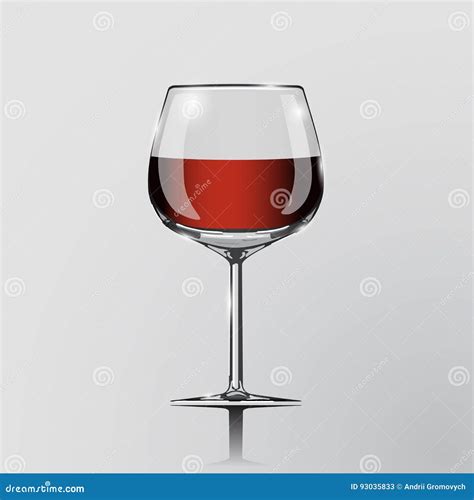 Realistic Illustration of a Cognac Glass. Stock Illustration - Illustration of bright ...