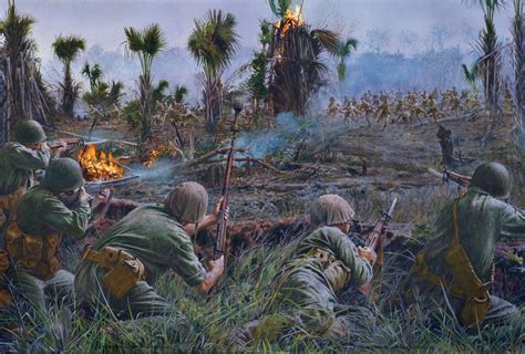 Battle of Matanikau, Guadalcanal September 1942. : r/BattlePaintings