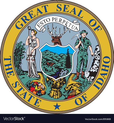 Idaho seal Royalty Free Vector Image - VectorStock