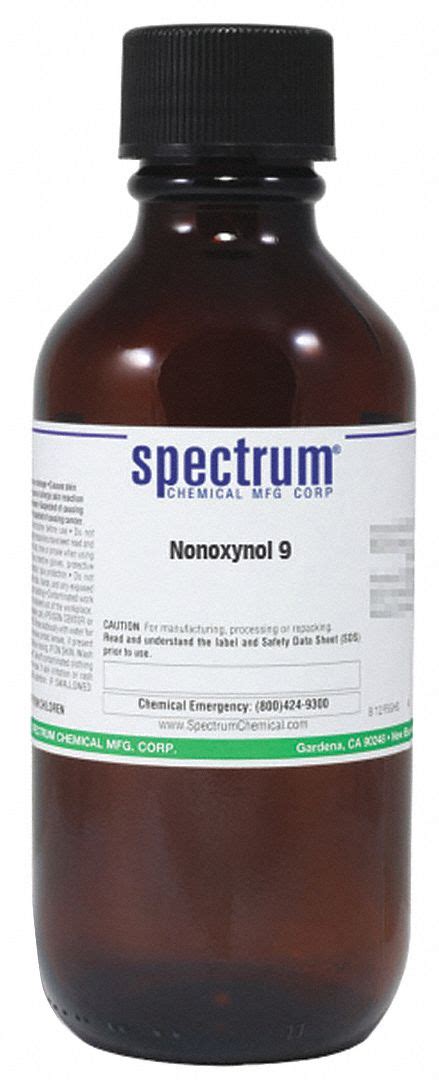 SPECTRUM Nonoxynol 9, 500mL - 39G673|N1217-500MLGL51 - Grainger