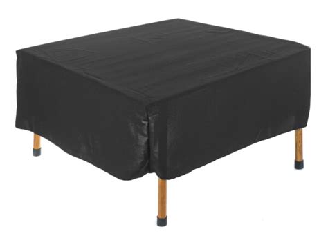 Black Fitted 28 x 28 Tablecloth - Table in a Bag