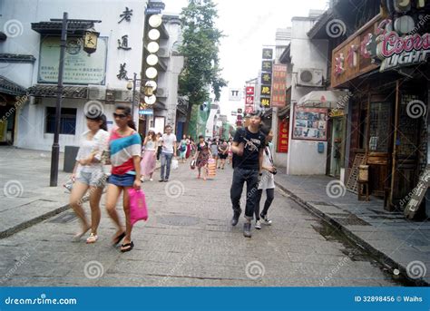 Changsha China: Taiping Street Landscape Editorial Photo - Image of ...