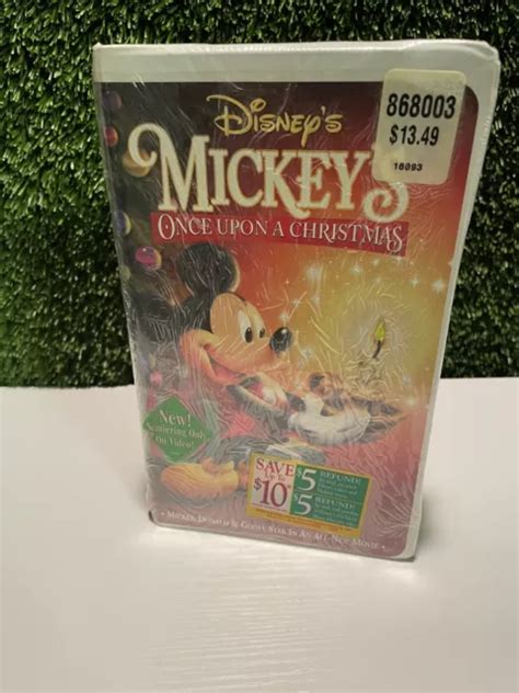DISNEY’S MICKEY’S ONCE Upon a Christmas Movie VHS Tape Sealed New Cartoon Family £11.34 ...