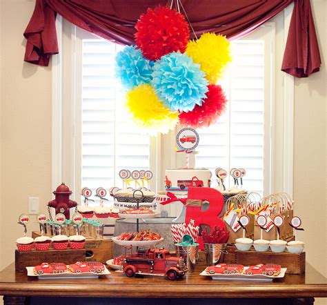 A Vintage Firetruck Birthday Party - Anders Ruff Custom Designs, LLC