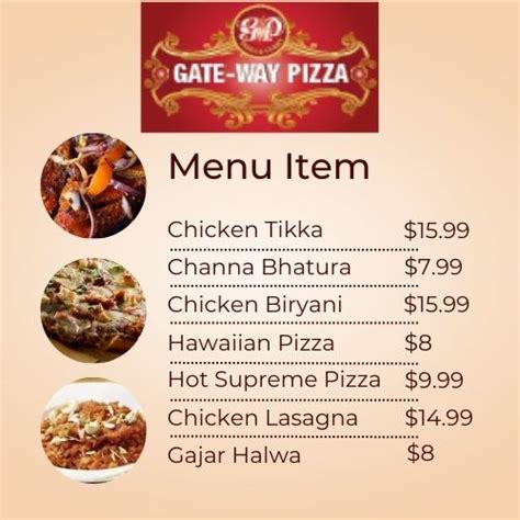 Gateway Pizza Menu Canada With Prices – 2024