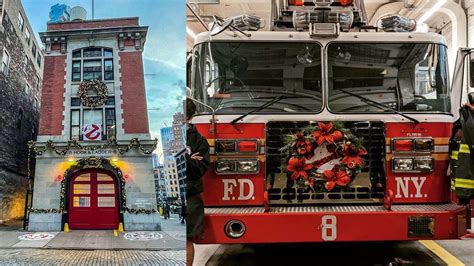 Ghostbusters logo adorns New York's Hook & Ladder 8 fire truck ...