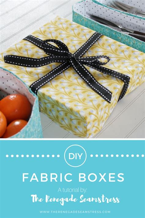 DIY: How to Make Fabric Boxes | Fabric boxes, Fabric boxes tutorial, Thrift store crafts