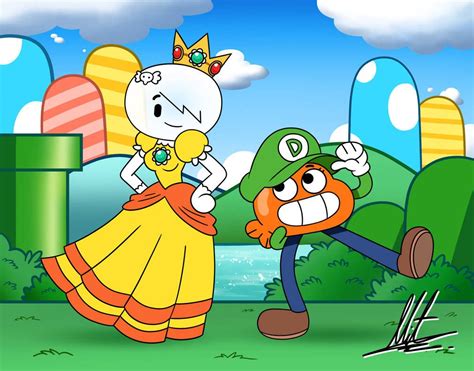 Darwin Luigi and Daisy Carrie by RadiumIven on DeviantArt Carrie, Couple Cartoon, Cartoon Tv ...