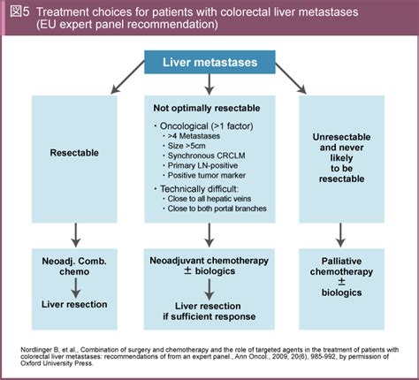 図5 Treatment choices for patients with colorectal liver metastases (EU ...