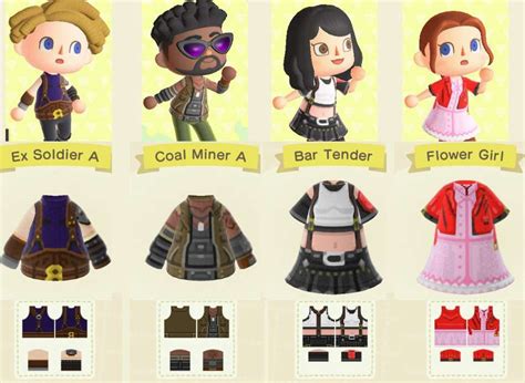 Animal Crossing Fans Share Final Fantasy 7 Remake Outfits For New Horizons - GameSpot