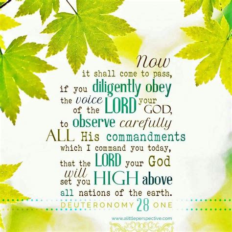 Obey... | Deuteronomy, Scripture pictures, Encouraging scripture