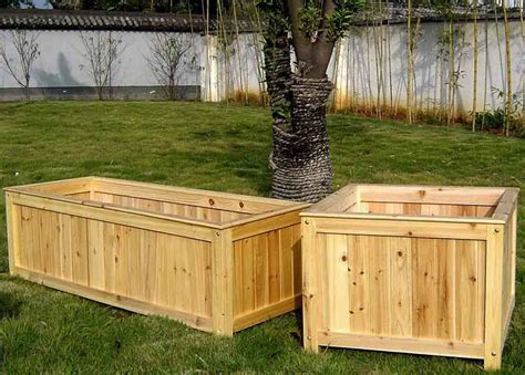 Wood Planter Container