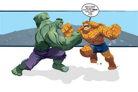 Hulk VS Thing on Behance