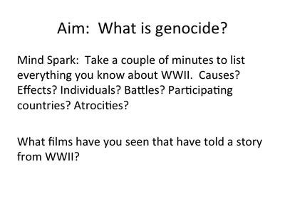 How do You Stop a Genocide? - Historical Friction- Zander's Global Class