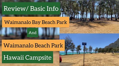 Waimanalo Bay vs Waimanalo Beach Park REVIEW | Basic Info Before Camping | Hawaii Camping - YouTube