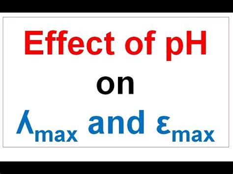 UV-11 || Effect of pH on ʎmax & εmax in UV-visible spectroscopy ...