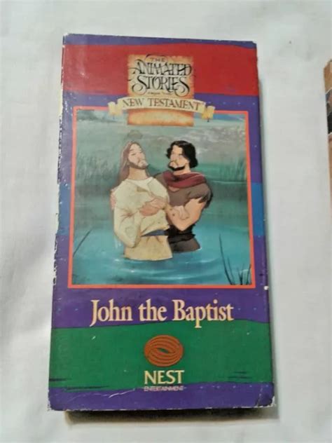 VHS NEST BIBLE TalesTapes Animated Moses Samuel John the Baptist Lot of ...