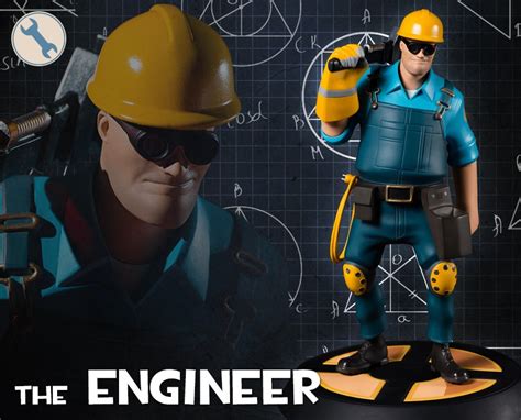 Team Fortress 2: The BLU Engineer Statue | Gaming Heads