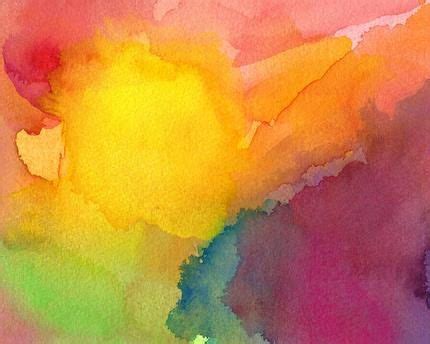 Abstract Painting Original Watercolor Art Yellow Heart and | Etsy ...