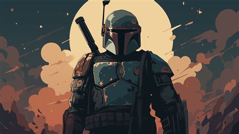 The Mandalorian Boba Fett HD Wallpaper by Laxmonaut