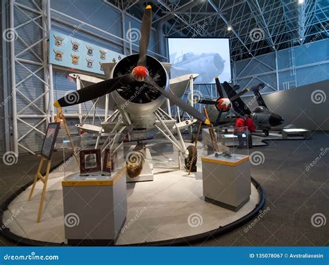 Museum of Aviation. Exhibition of Aircraft Exhibits Editorial Photography - Image of atomic ...