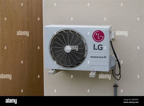 Bordeaux , Aquitaine / France - 10 20 2020 : LG air conditioner logo ...