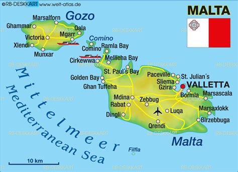 Map of Malta (Country) | Welt-Atlas.de