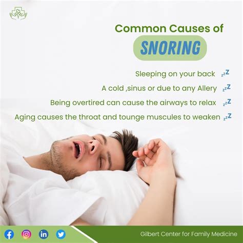 Common Causes Of Snoring - Gilbert Center