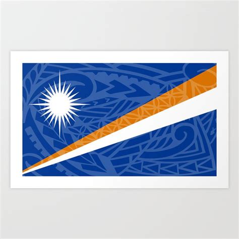 Marshall Islands Flag Island Style Art Print by Lonica Photography ...