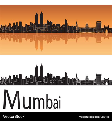 Mumbai skyline Royalty Free Vector Image - VectorStock