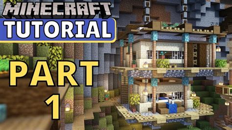 Minecraft Tutorial - How to Build an Ultimate Cliff Side Base - Part1 - House - YouTube