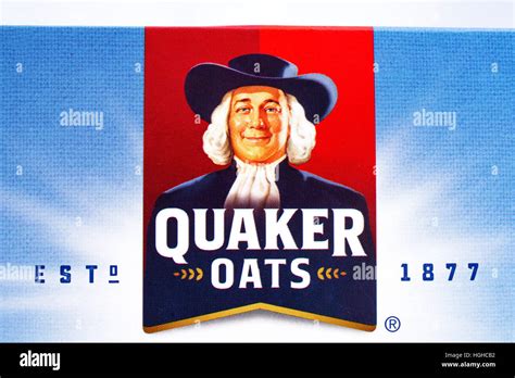 LONDON, UK - JANUARY 4TH 2017: he Quaker Oats company logo. Quaker have been owned by the ...