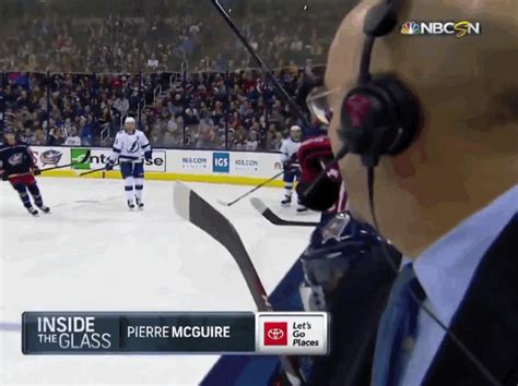 Pierre McGuire may want to pay a little more attention to the game ...