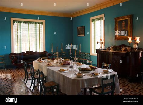 Interior view Dining Room Hermitage President Andrew Jackson Mansion ...