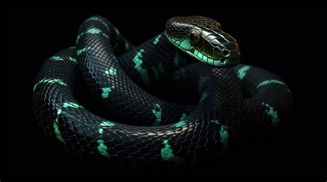 Large Scale An Image Of A Snake With Green And Black Scales Backgrounds ...