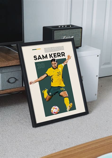 Sam Kerr Poster Gift Womens Footballer Wall Art - Etsy Australia