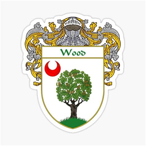 "Wood Coat of Arms / Wood Family Crest" Sticker for Sale by IrishArms ...