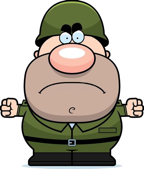 Angry Cartoon Soldier Stock Vector - Image: 47715049