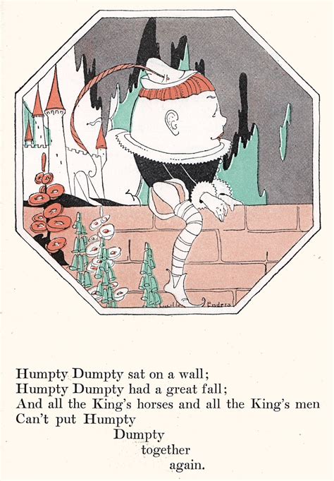 A foppish Humpty Dumpty | Illustrations by Lucille Enders. “… | Humpty ...