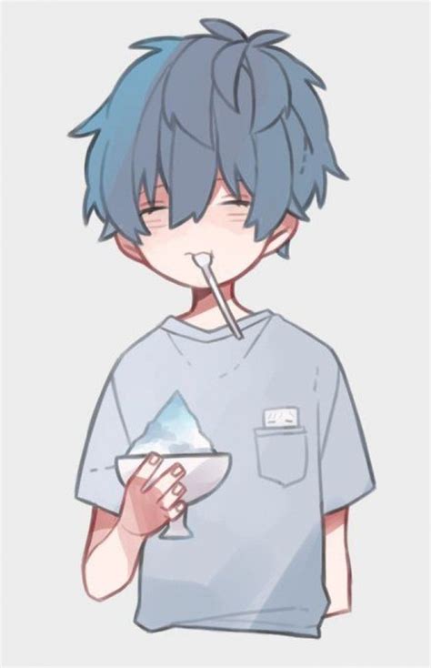 Anime Boy Pfp Blue Hair