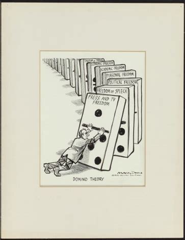 Domino Theory, Chicago Sun-Times editorial cartoon, January 17, 1973 by ...