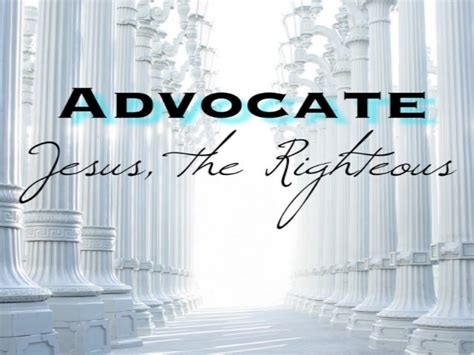 Jesus our advocate