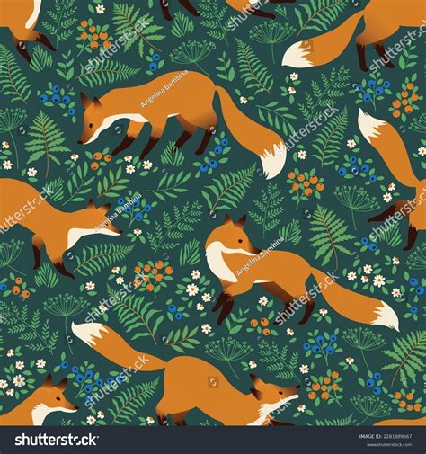 35.349 Cute Fox Pattern Images, Stock Photos & Vectors | Shutterstock