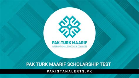 Pak Turk Maarif Scholarship Test 2024