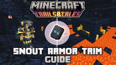 SNOUT ARMOR TRIM GUIDE | MCPE 1.20+ - YouTube