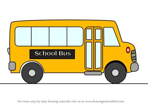 School Bus Drawing For Kids