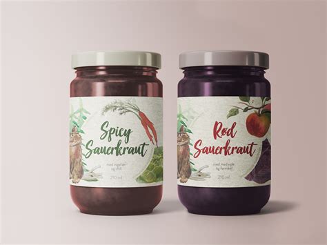 Design of a jar label on Behance