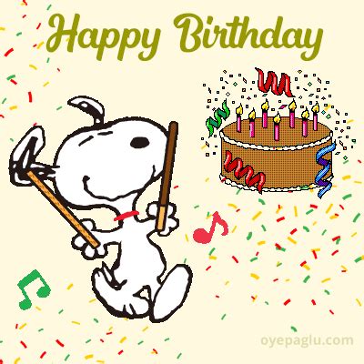 Snoopy Happy Birthday Dance Animated Gif ~ Dance Birthday Gifs Search ...