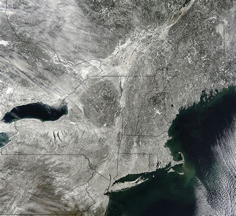 Snow Blankets Northeast in Satellite Image | Space